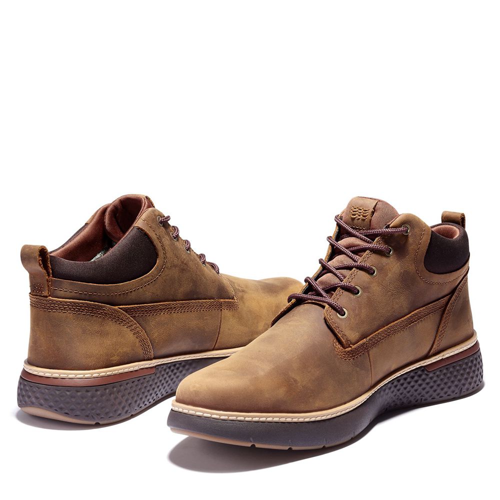 Bocanci Chukka Timberland Barbati Maro - Cross Mark Waterproof With Gore-Tex Fabric - Romania - AMSB